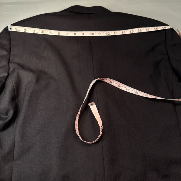 Versace Istante Mens Blazer Italy Pinstripe Single Breasted Jacket 3 Button - Picture 11 of 16